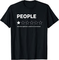 People 1 Star Absolute Nightmare Would Not Recommend Funny T-Shirt