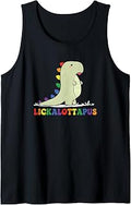 Lickalottapus Rainbow Dinosaur LGBTQ Funny Gay Pride Month Tank Top