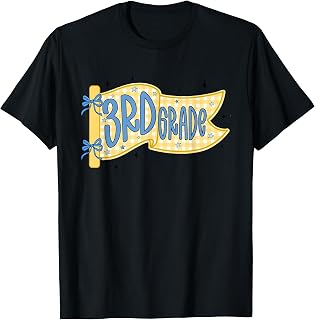 3rd Grade Teacher Pennant Flag Back to School Third Grade T-Shirt