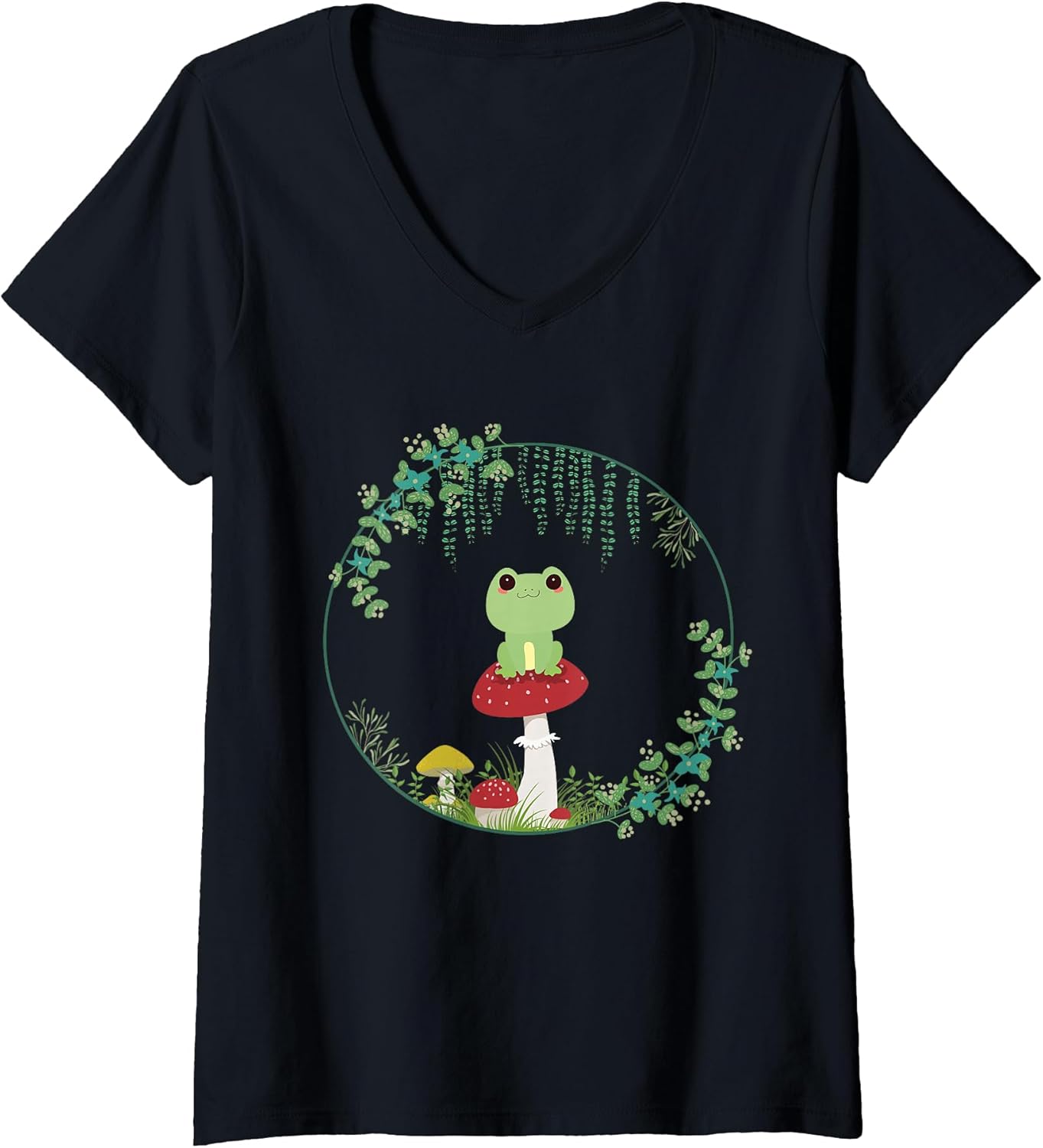 Cottagecore Goblincore Kawaii Frog Mushroom NS