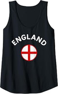 Womens England with English Flag for Ladies/Women & Girls England Tank Top