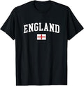 Vintage England Flag English Retro Mens Womens Kids Souvenir T-Shirt