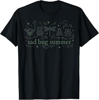 Sad Bug Summer Cottagecore Insects T-Shirt