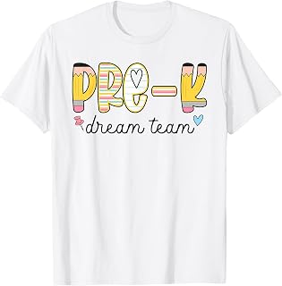 Preppy Pre-K Dream Team Back to School Teachers Students T-Shirt