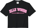 Elle Woods Heart Comfort Colors Crop Top