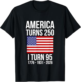 250th Anniversary USA, 95th Birthday, 95 Years Old T-Shirt