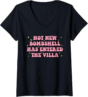 Women's Hot New Bombshell, Has Entered The Villa, Hot V-Neck T-Shirt