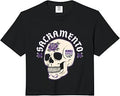 NBA Sacramento Kings Halloween Skull Comfort Colors Crop Top