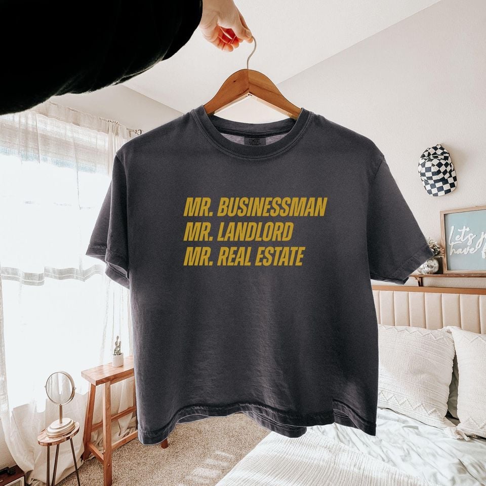Mr. Businessman Mr. Landlord Mr. Real Estate Shirt Ilya Rozanov Heated Rivalry Inspired Comfort ColorsWomens Boxy Tee Hockey MM