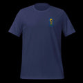 World Football Trophy Embroidered Logo T-Shirt - Gold Trophy & Blue 26 - Soccer Fan Tee
