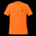 World Football Trophy Embroidered Logo T-Shirt - Gold Trophy & Orange 26 - Soccer Fan Tee