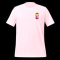World Football Trophy Embroidered Logo T-Shirt - Gold Trophy & Burgundy 26 - Soccer Fan Tee