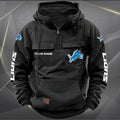 Detroit Lions Vintage Men Hoodies With Custom Name