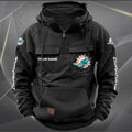 Miami Dolphins Vintage Men Hoodies With Custom Name