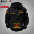 Washington Commanders Custom Name Cargo Hoodie