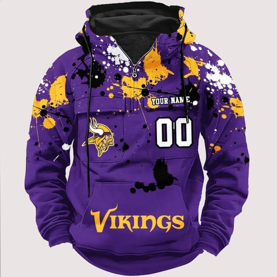 Minnesota Vikings Classic Revival 3D Hoodie