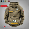 Green Bay Packers Vintage Men Hoodie AZVMHD021 - Sport9Design