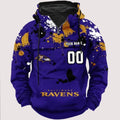 Baltimore Raven Classic Revival 3D Hoodie