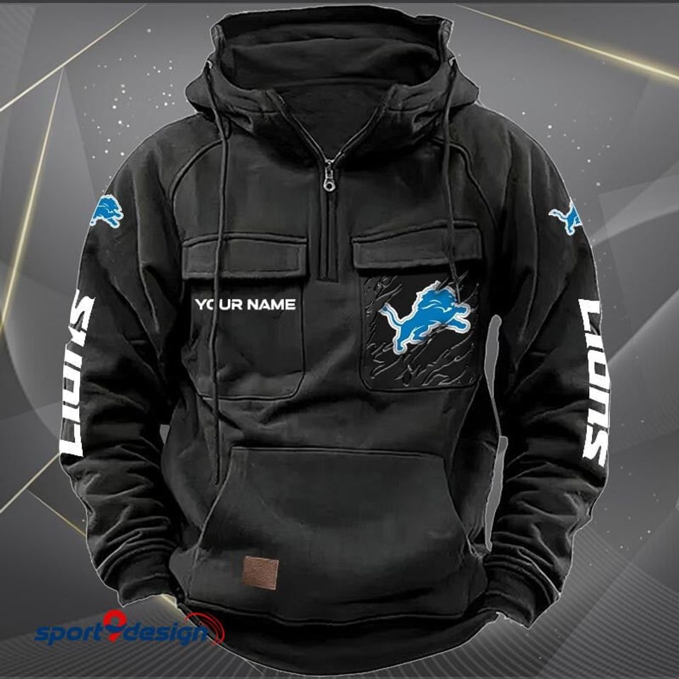 Detroit Lions Vintage Men Hoodie KDAMB43655 - Sport9Design