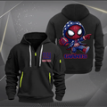 New York Giants Quarter Zip Hoodie Custom Name Multicolor Edition
