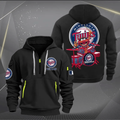 Minnesota Twins Baseball Team Quarter Zip Hoodie Rocking Drummer Custom Name Fan Gift