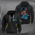 Miami Marlins Baseball Team Quarter Zip Hoodie Rocking Drummer Custom Name Fan Gift