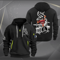 Chicago White Sox Baseball Team Quarter Zip Hoodie Rocking Drummer Custom Name Fan Gift