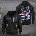 Indianapolis Colts Football Team Quarter Zip Hoodie Rocking Drummer Football Fan Gift