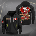 San Francisco Football SF49ers Quarter Zip Hoodie Rocking Drummer Football Fan Gift