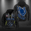 Indianapolis Colts Quarter Zip Hoodie Football Team Logo Gift For Fan