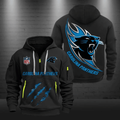 Carolina Panthers Quarter Zip Hoodie Football Team Logo Gift For Fan