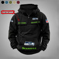 Seattle Seahawk Personalized Cargo Hoodie