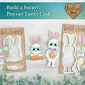 Build a Bunny Pop Out Easter Craft Kit | Unfinished DIY Wood Bunny | Paint Your Own Spring Decor | Kids & Family Craft Activity