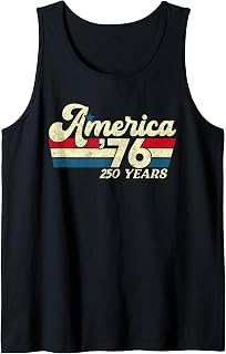 America 76 250 Years Retro 1776 2026 250th Anniversary USA Tank Top