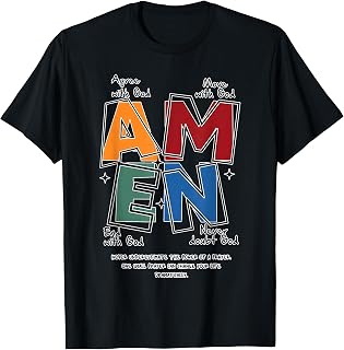 Retro Amen He is Risen Christian Happy Easter Day Jesus T-Shirt