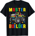Funny Family Master Builder Kids Building Bricks Blocks Toy T-Shirt