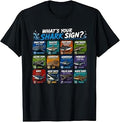 Shark Astrology 2026 Ocean Week Wildlife Shark Zodiac Sign T-Shirt