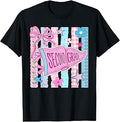 Striped Floral Pennant Flag Back to School Second 2nd Grade T-Shirt