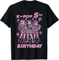 5th Birthday K-Pop Girls 5 Year Old Kpop Girls Kids Youth T-Shirt