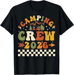 Camping Crew 2026 Camp Trip Campfire Summer Vacation Family T-Shirt