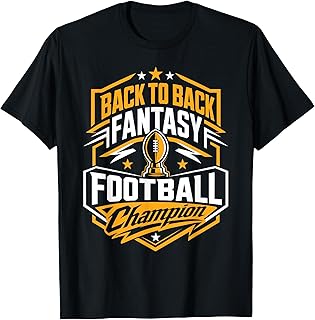 Back to Back Fantasy Football Champion T-Shirt