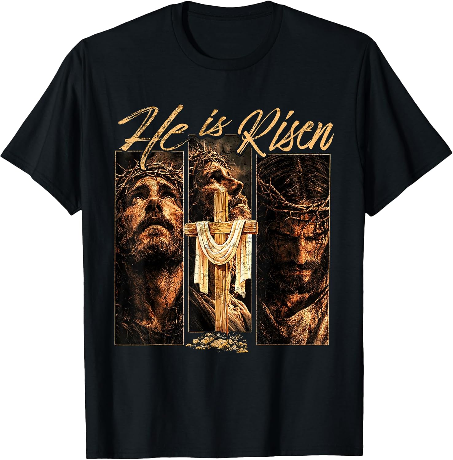 He is Risen Christian Easter Retro