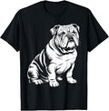 Cool English Bulldog Art for Men Women Kids English Bulldog T-Shirt
