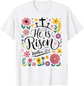 He Is Risen Jesus Christian Easter Floral