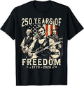 Abraham Lincoln Playing Guitar 4th of July 250th Anniversary T-Shirt