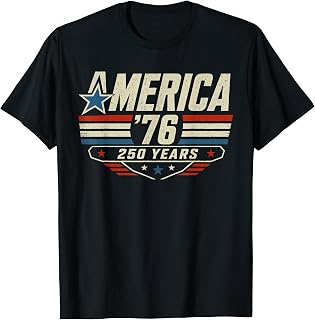 Retro America 250th Anniversary 1776 2026 Patriotic USA T-Shirt