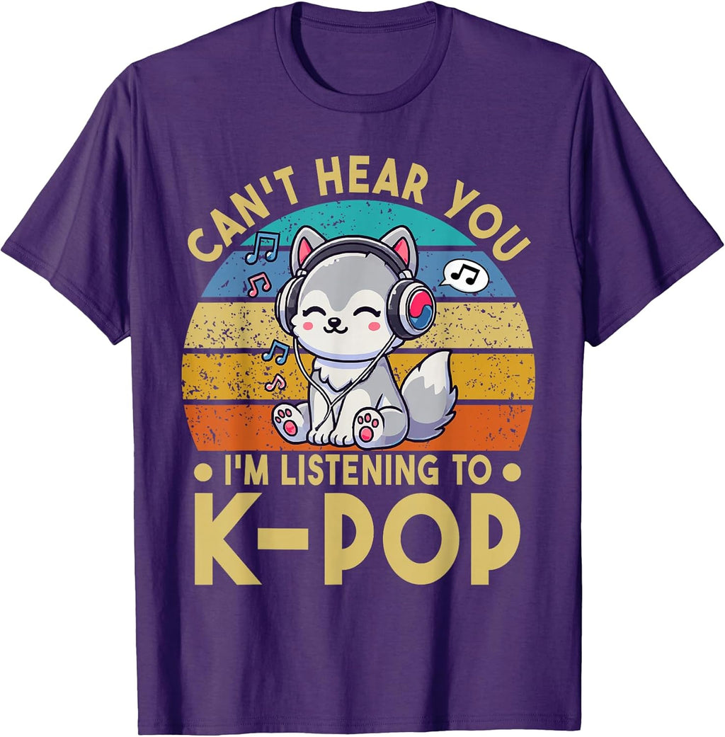 Cute Wolf Kawaii K-pop Tee