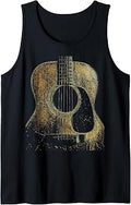 Acoustic Guitar Vintage Distressed Tank Top