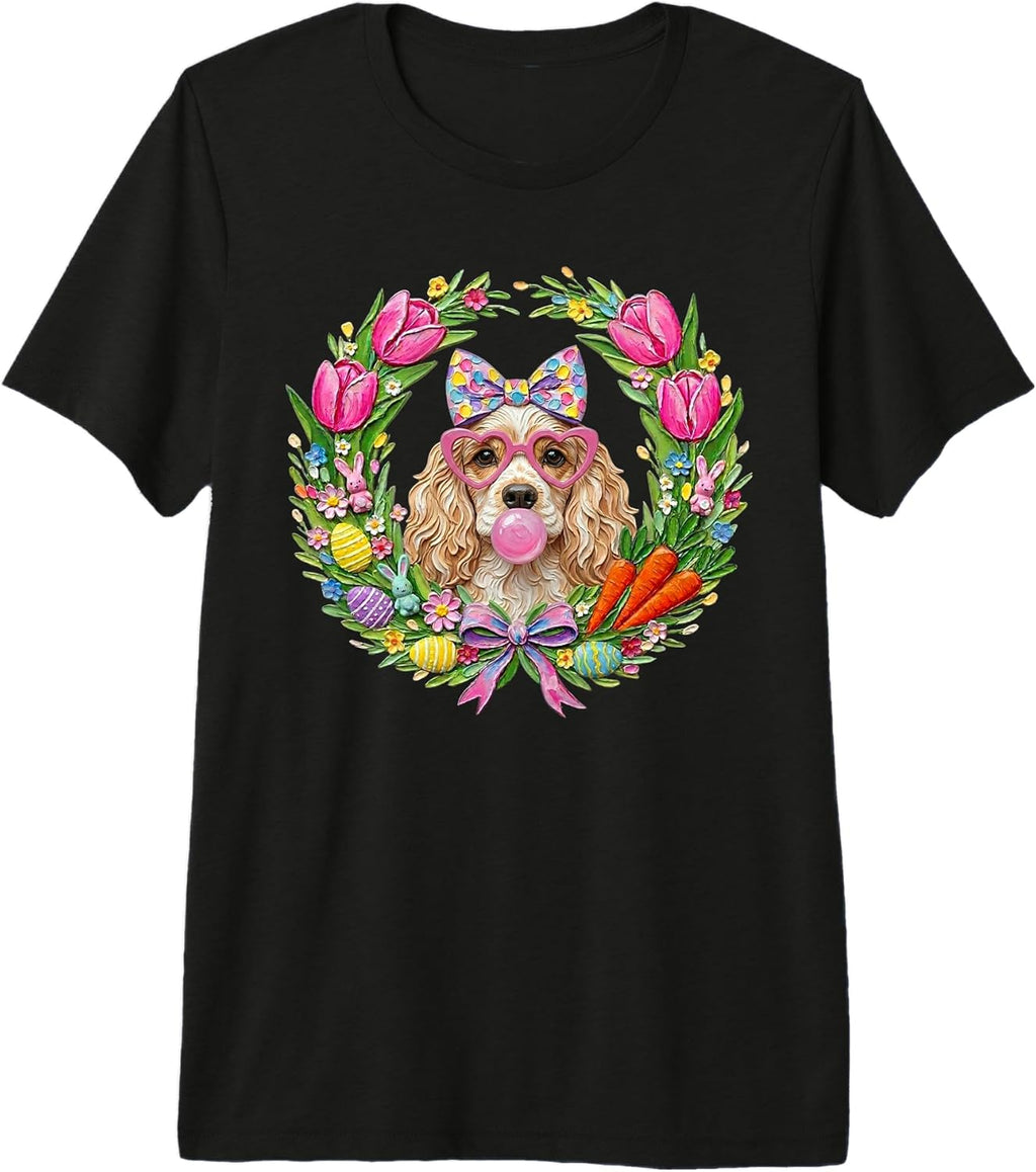 Cocker Spaniel Dog Happy Easter Day