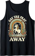 Gay The Pray Away Funny Pride Tank Top